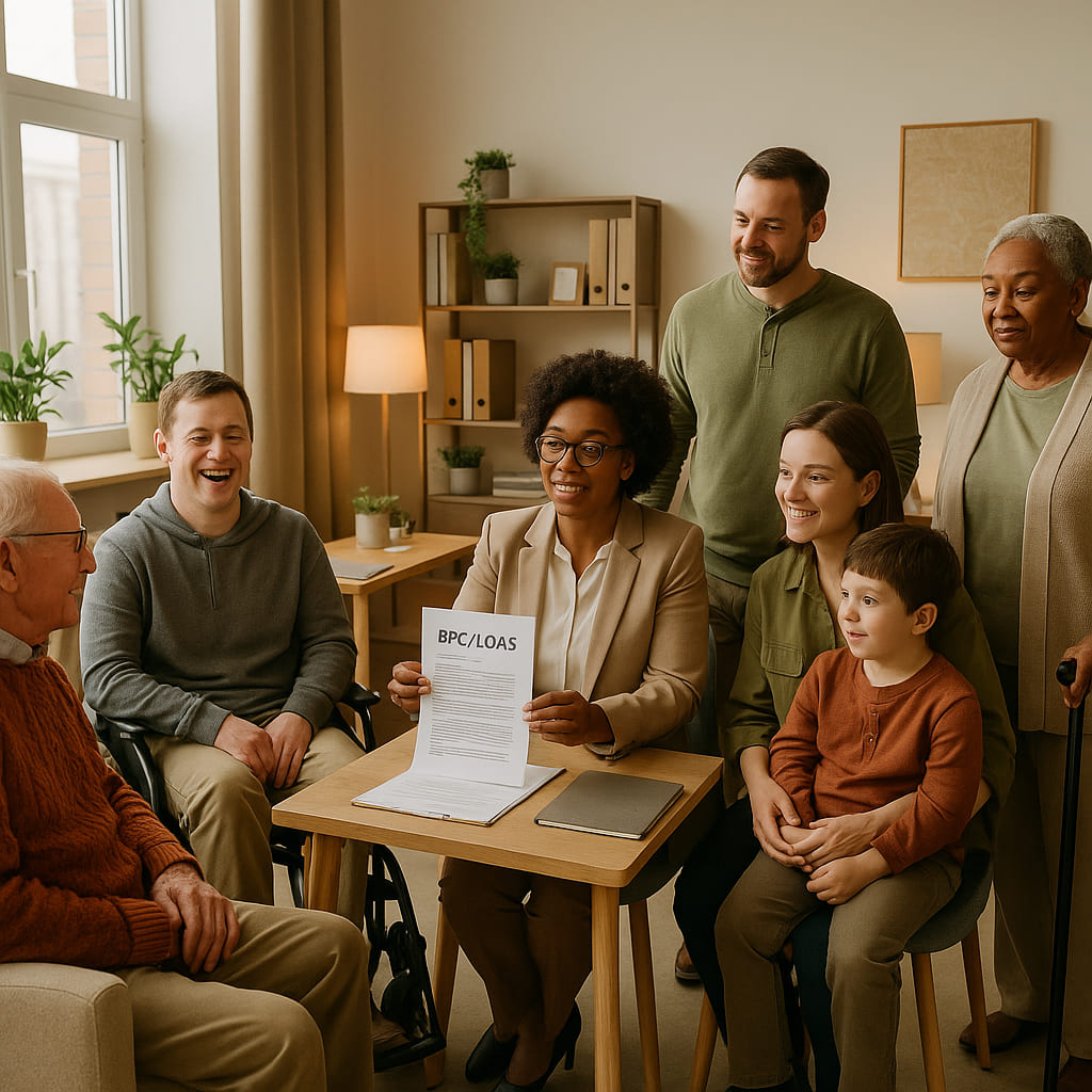 Advogado especialista em BPC/LOAS analisando documentos